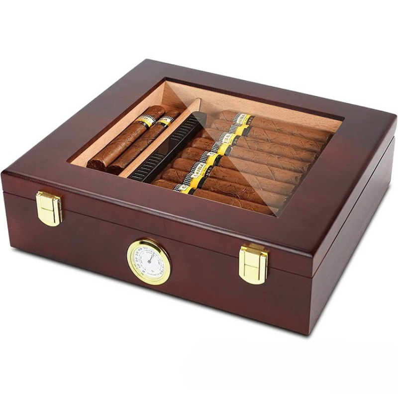 Home Fragrance Maple Walnut - Sigaar Humidor Box Sigarenkoker met luchtbevochtiger