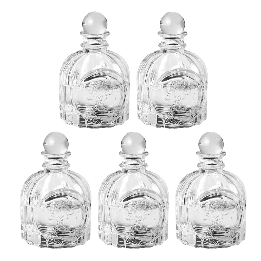 Home Fragrance And Diffuser - 5Sets Geurflessen Transparante Franse Stijl Parfum