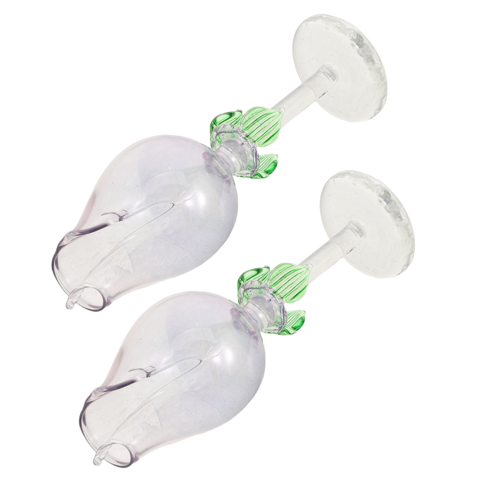 Home Fragrance And Diffuser - 2 stuks bloemvormige glazen etherische oliediffuser,