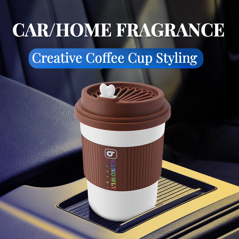 Home Fragrance No.01 - Creatieve koffiekop-styling autogelgeur – Langdurige, rijke