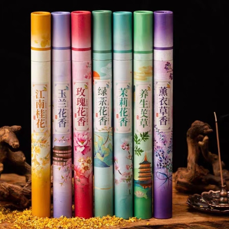 Home Fragrance Gift Set - 7-smaken Natuurlijke Plantaardige Bloemen Stok Wierook