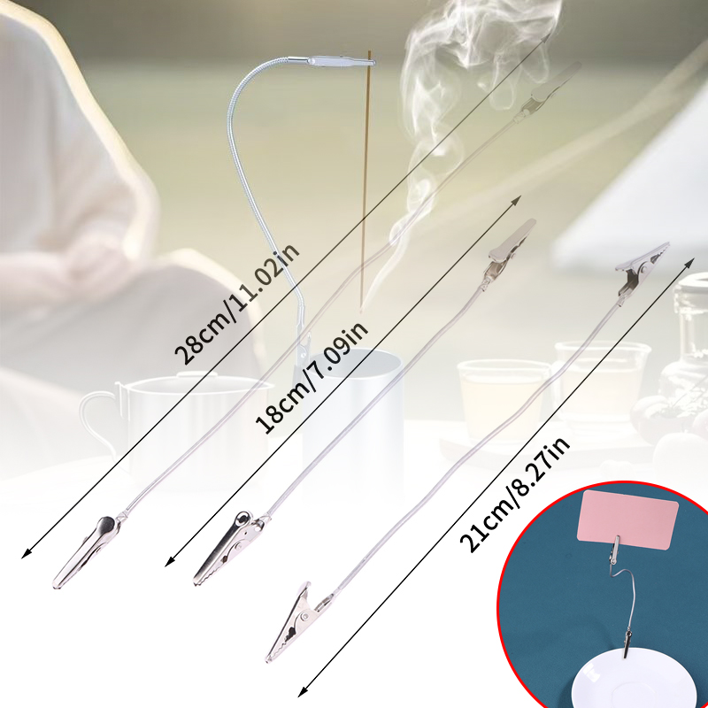 Home Fragrance And Diffuser - 10 Stuks Tweekoppige Metalen Wierook Clip