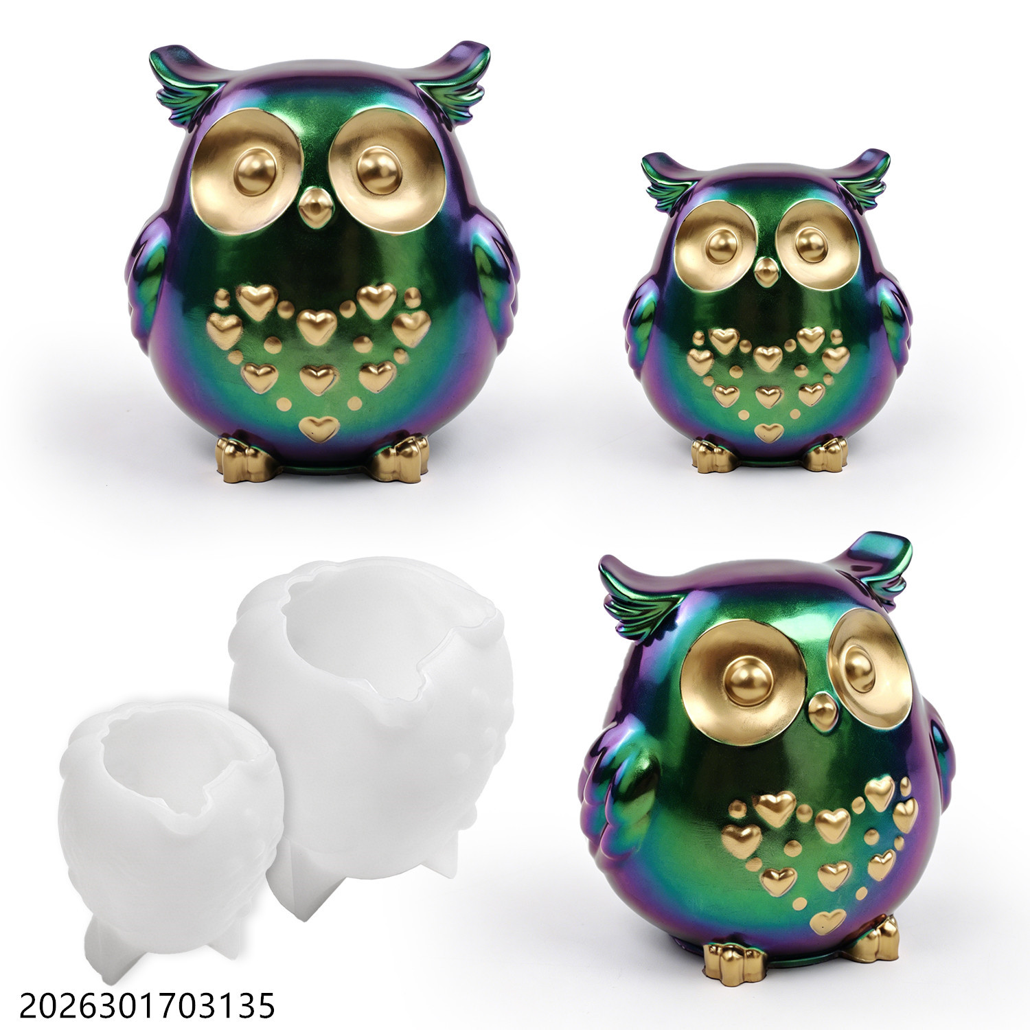 Home Fragrance Gift Set - Uil siliconen mal 3D vogelvorm set