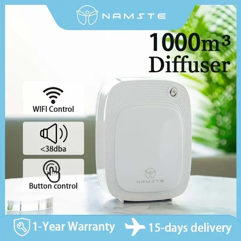 Home Fragrance And Diffuser - Namaste 1000m³ Aroma Diffuser Machine 200ML