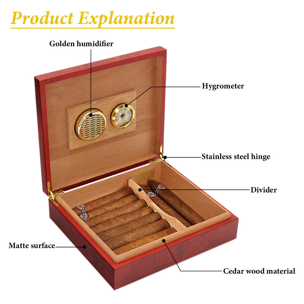 20 Count Sigaar Humidor Box Ce - Home Fragrance Maple Walnut recensie en prijs